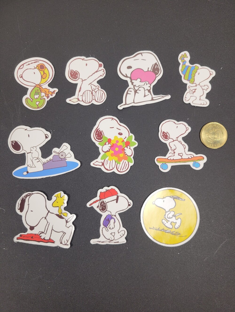 3/$20 10pcs Lot Snoopy Waterproof Stickers #004